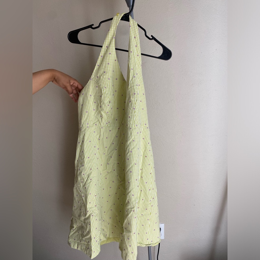 Liz Claiborne || summer floral green dress